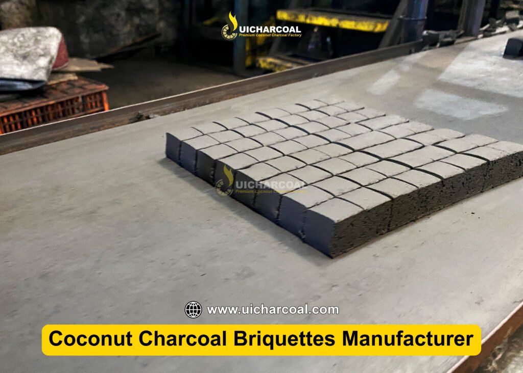 BBQ coconut Charcoal Briquettes factory