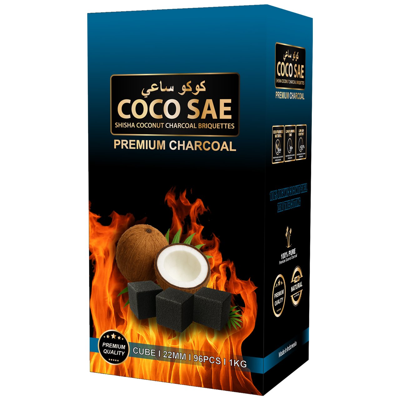 shisha coconut charcoal briquettes