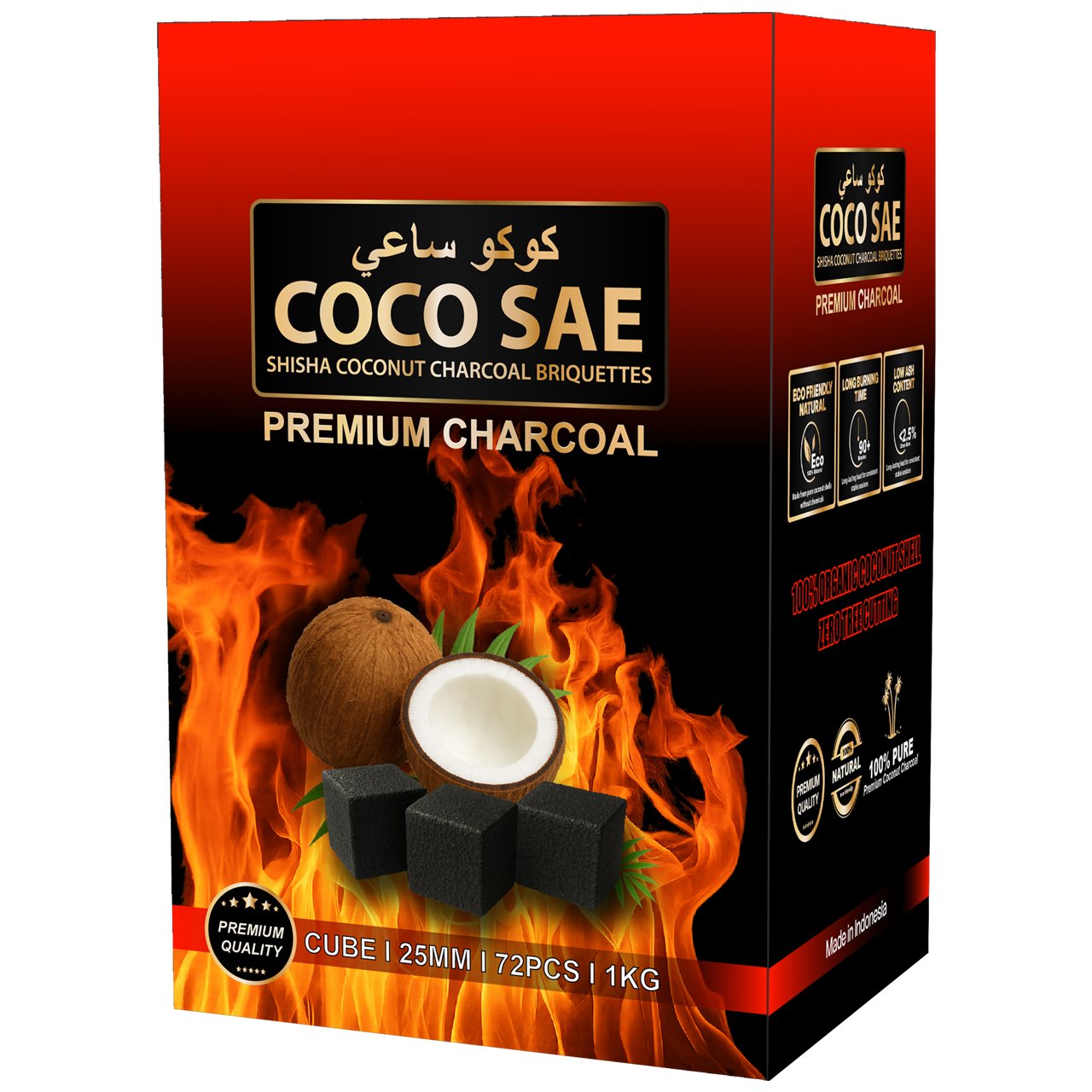 shisha coconut charcoal briquettes