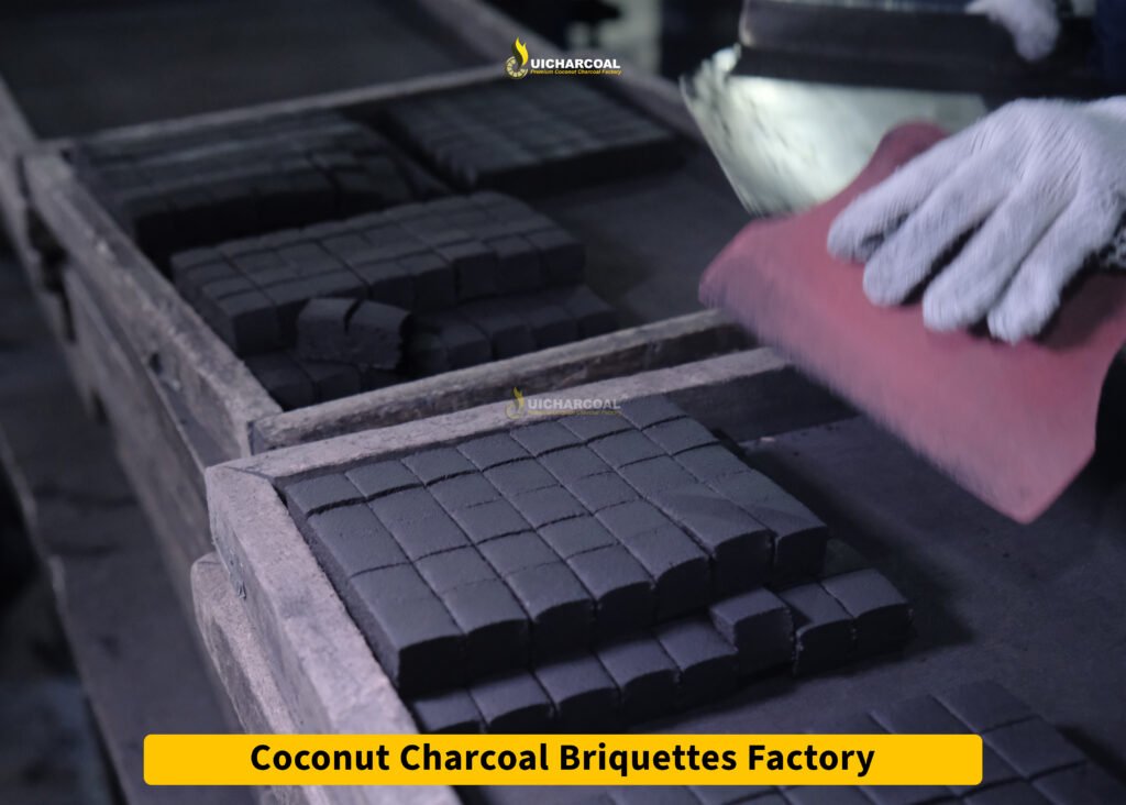 coconut shell charcoal briquettes factory