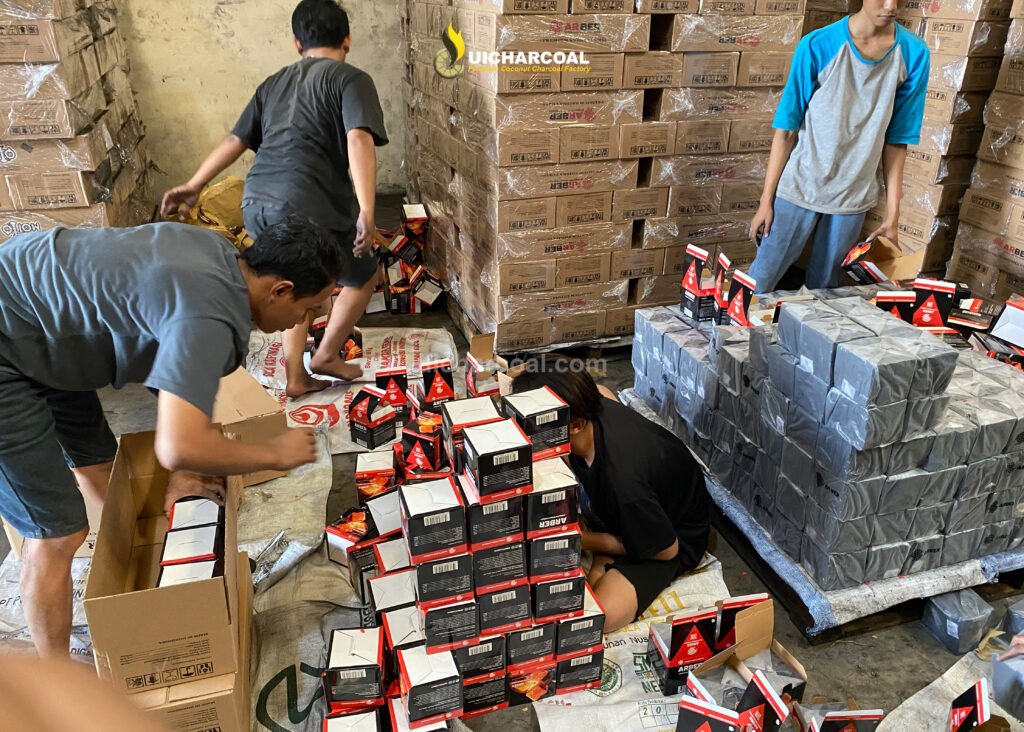 coconut charcoal briquettes factory