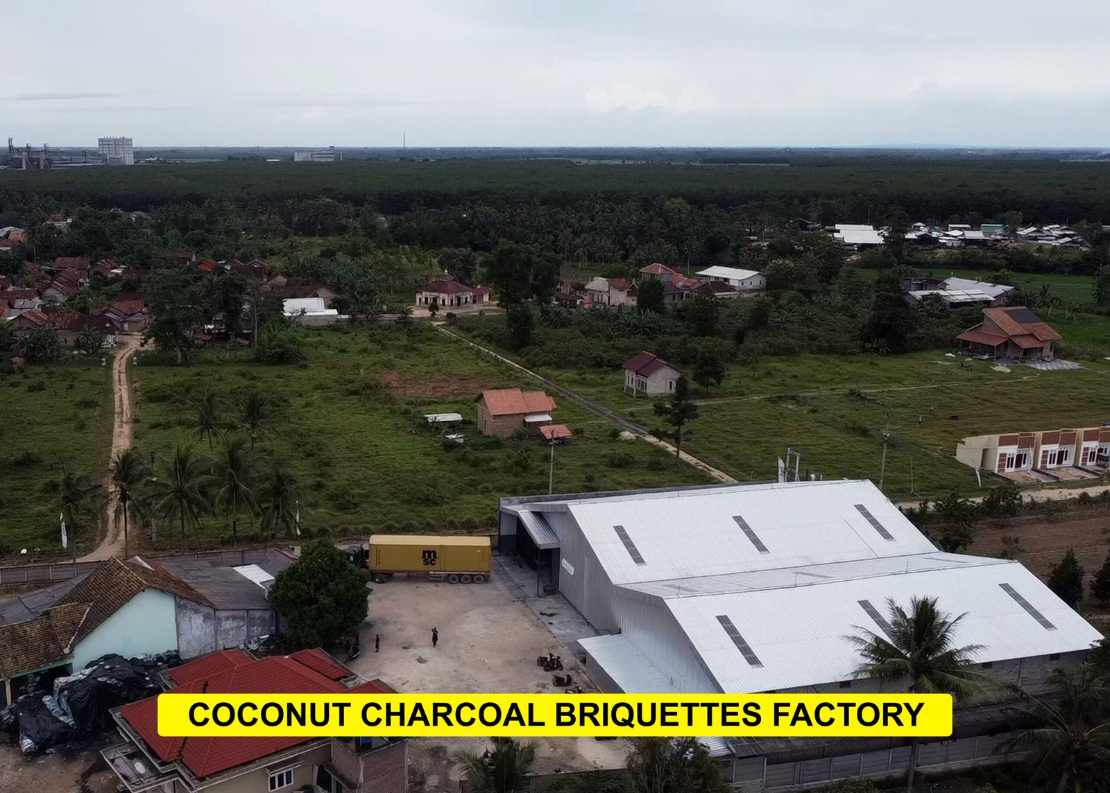 coconut charcoal briquette factory