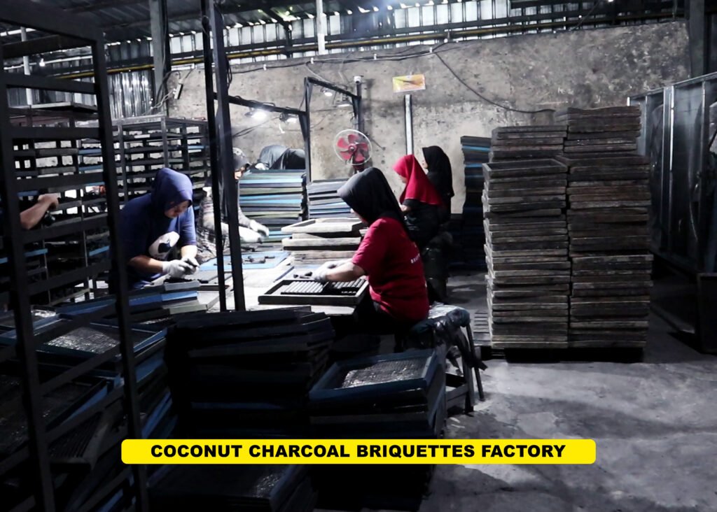 coconut charcoal briquettes factory