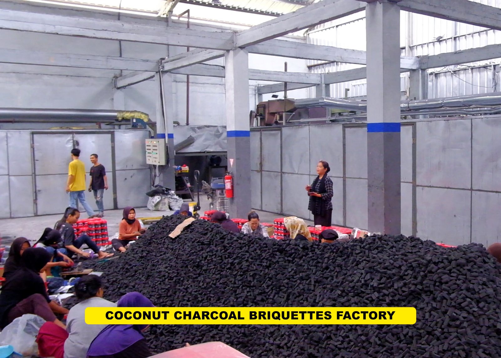 coconut charcoal briquettes factory
